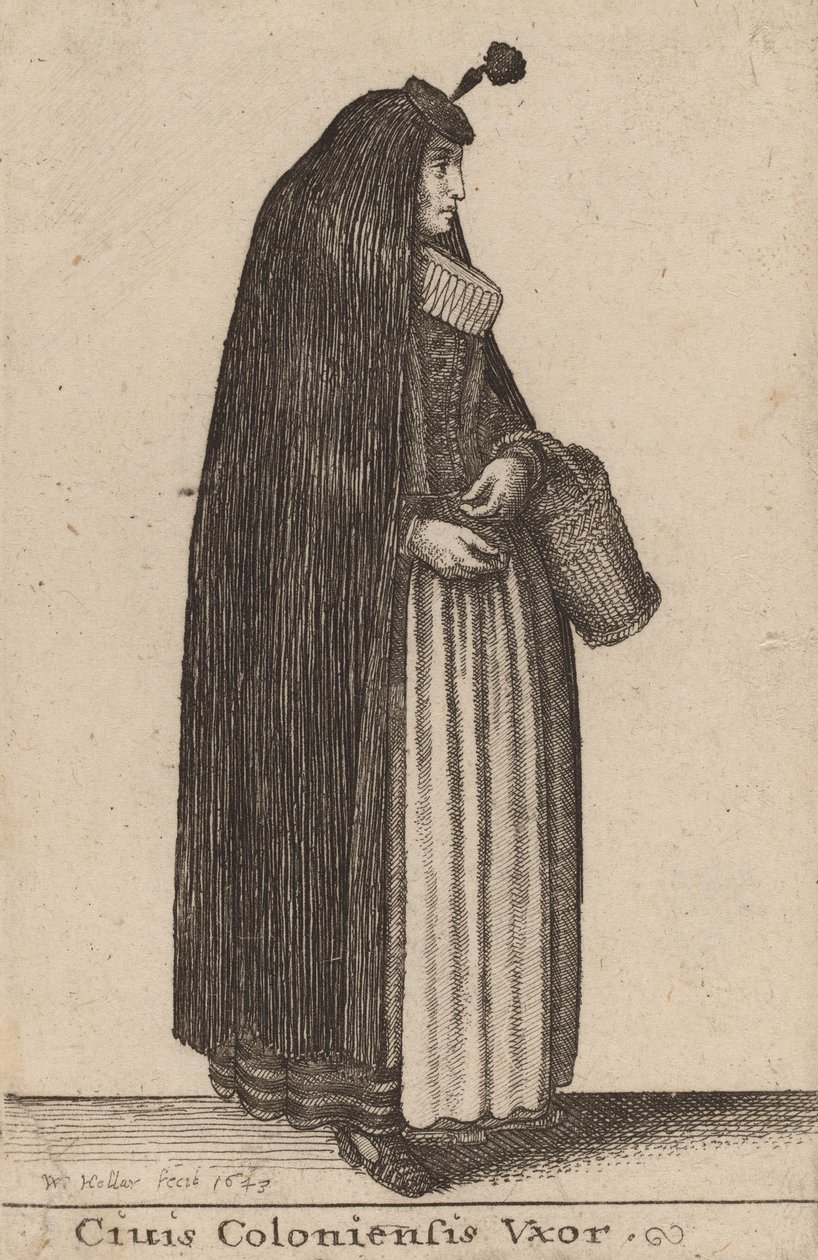 Ciuis Coloniesis Vxor, 1643 de Wenceslaus Hollar