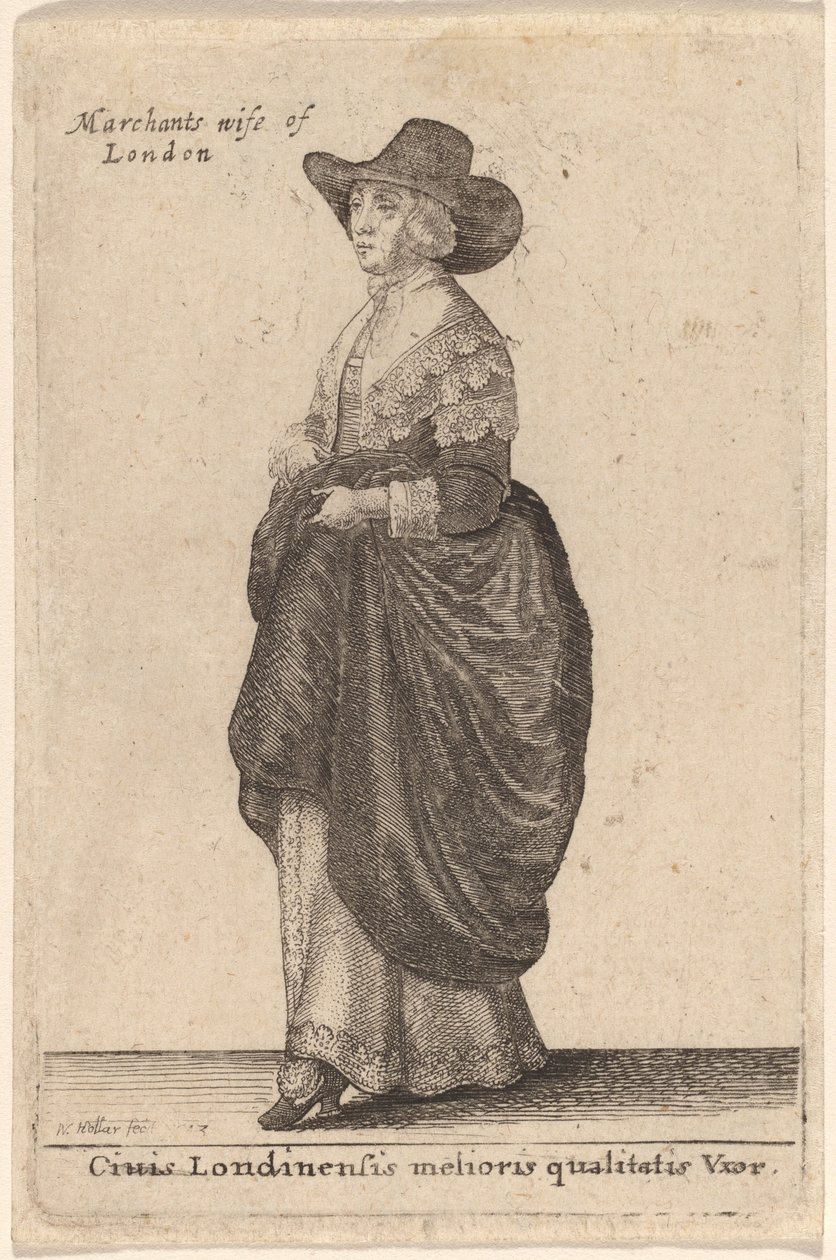 Ciuis Londinensis Melioris Qualitatis Vxor de Wenceslaus Hollar