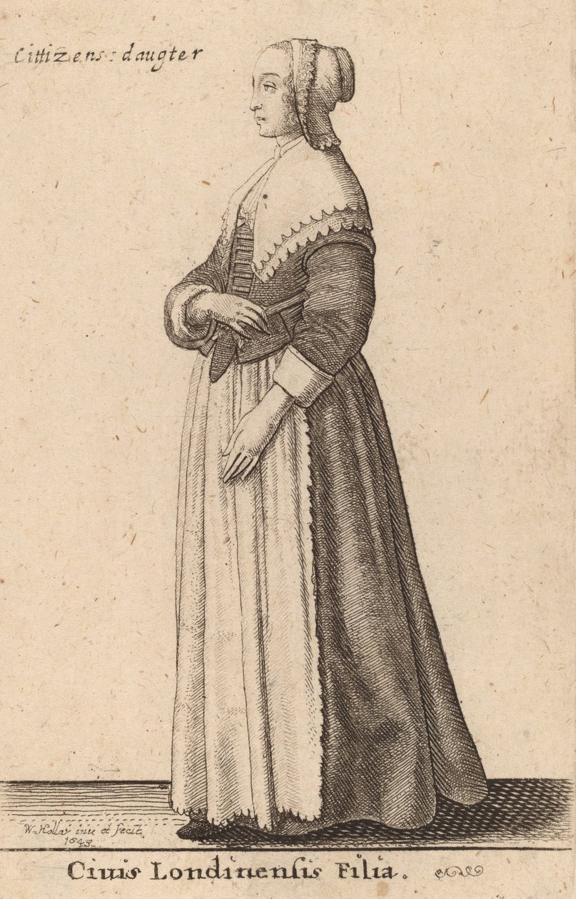 Civis Londinensis Filia, 1643 de Wenceslaus Hollar