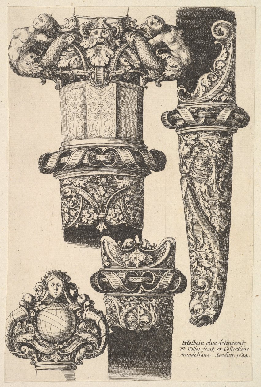 Dagas y vainas, 1625-77 de Wenceslaus Hollar