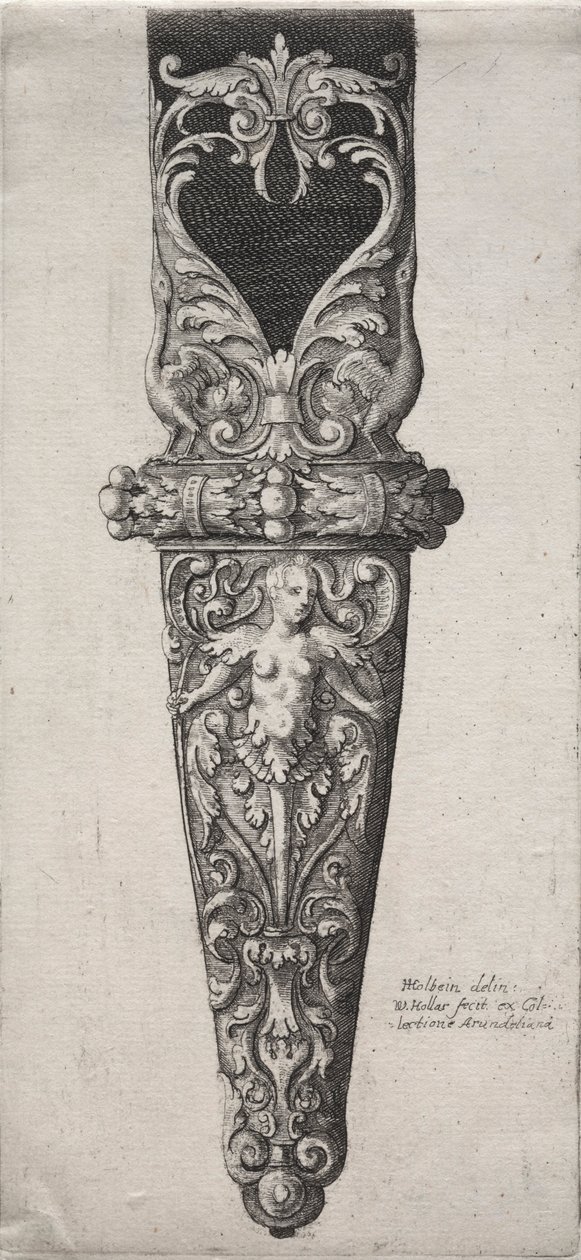 Diseño para funda de daga de Wenceslaus Hollar