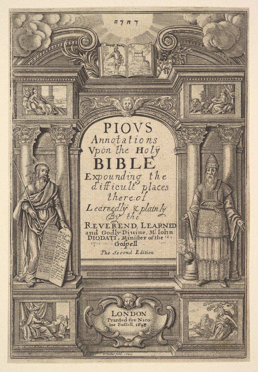 Diodati. Anotaciones Piadosas de Wenceslaus Hollar