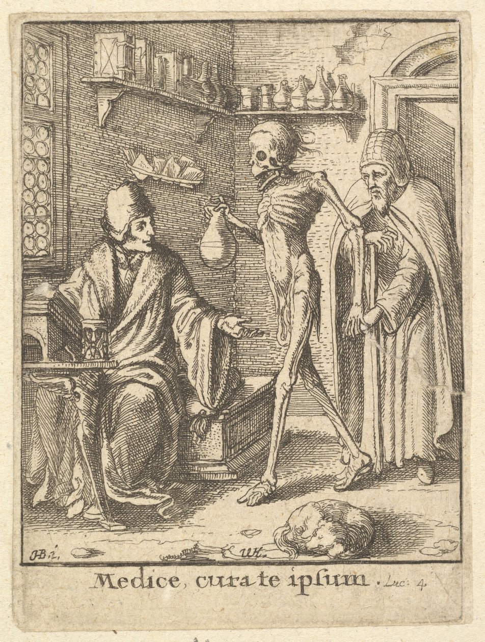 Doctor, de la Danza de la Muerte de Wenceslaus Hollar