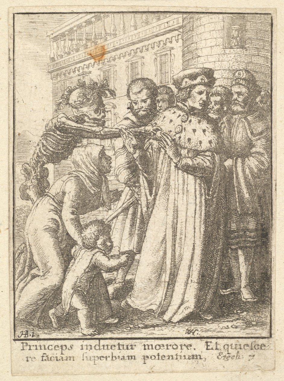 Duque, de la Danza de la Muerte, 1651 de Wenceslaus Hollar