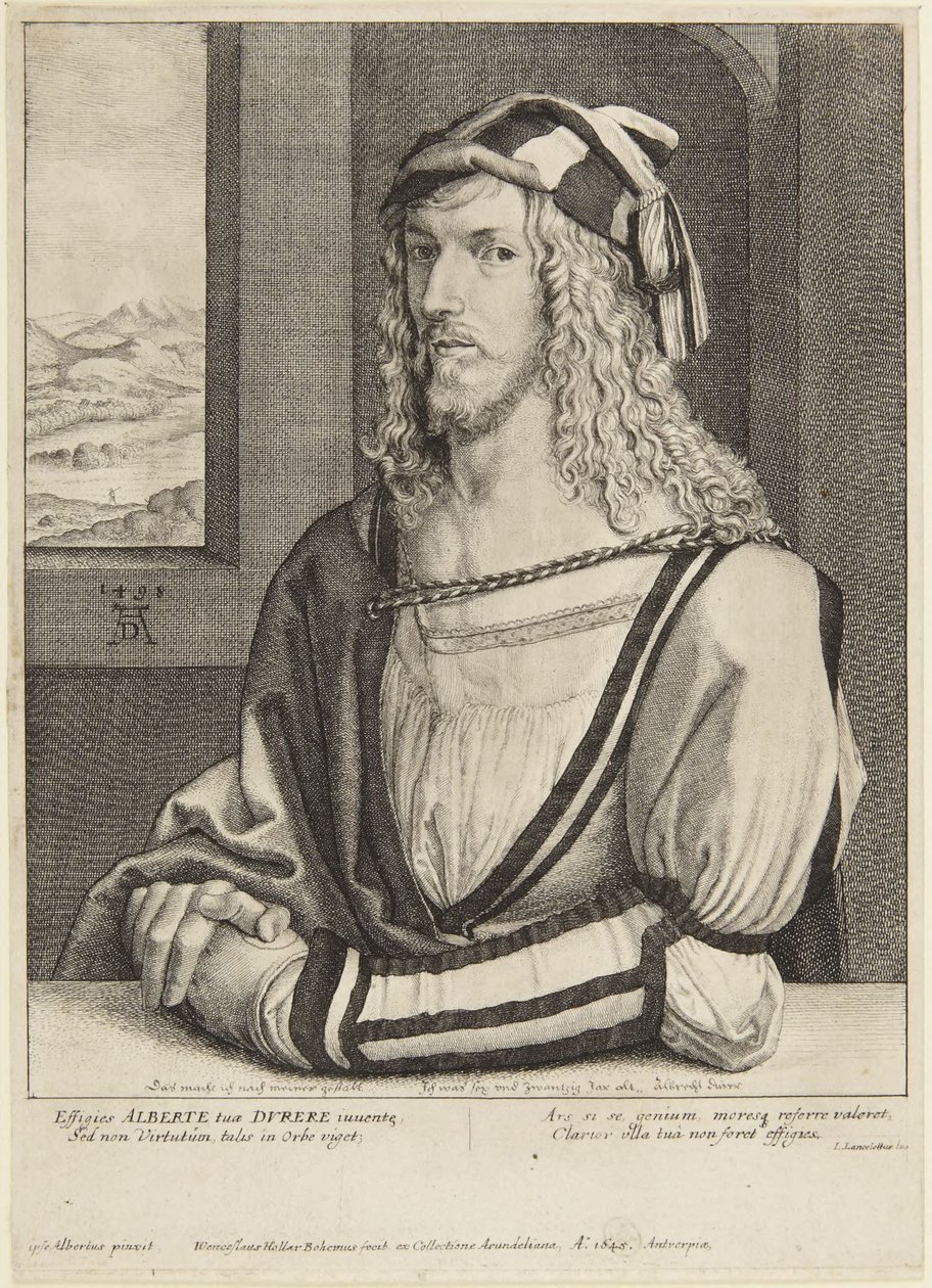 Durero en su juventud de Wenceslaus Hollar