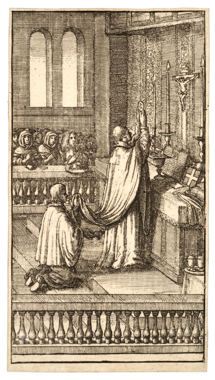 Elevación de la Hostia de Wenceslaus Hollar