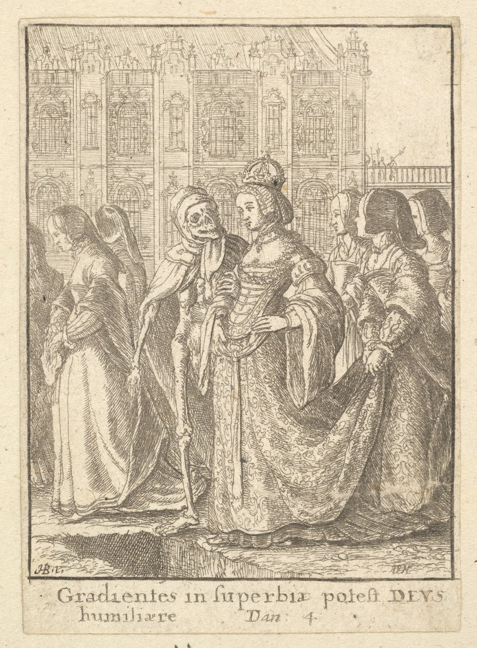 Emperatriz, de la Danza de la Muerte, 1651 de Wenceslaus Hollar