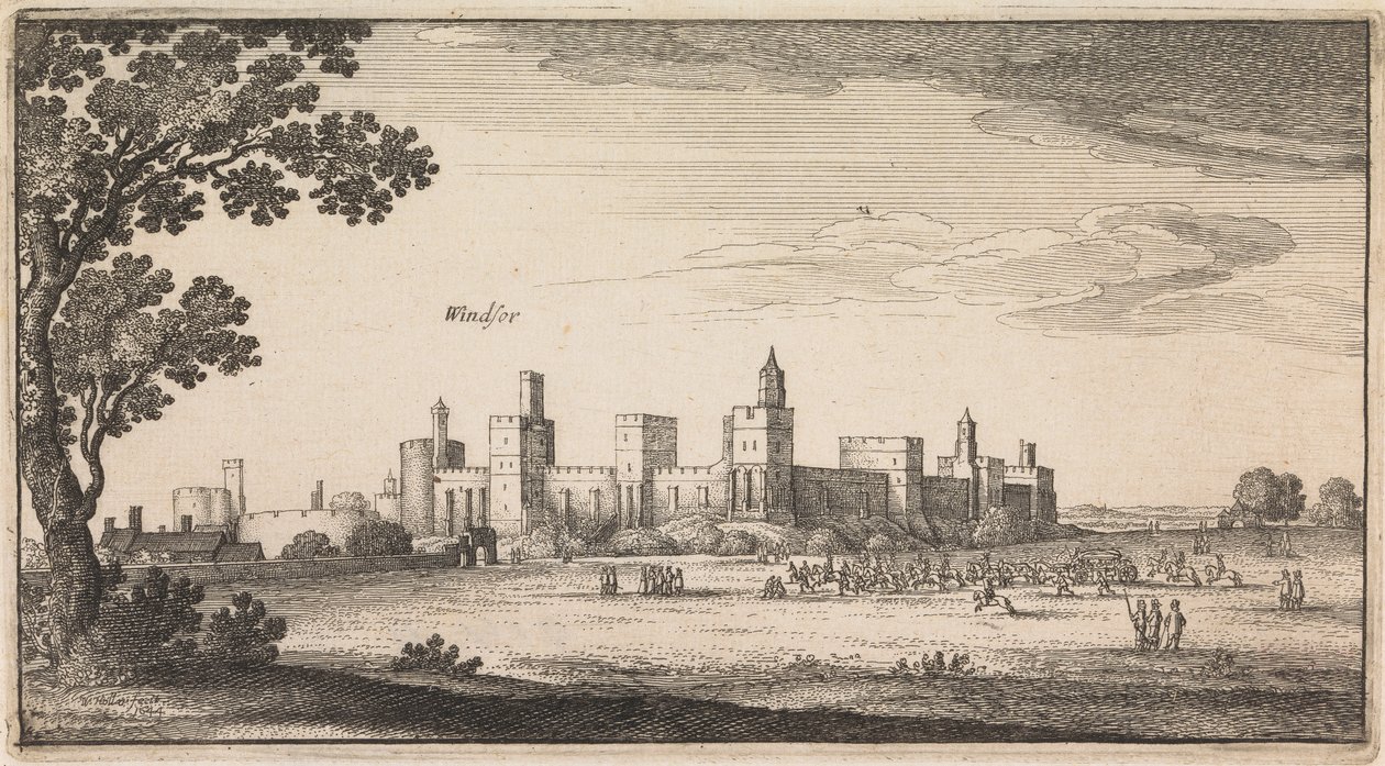 Vistas inglesas: Windsor de Wenceslaus Hollar