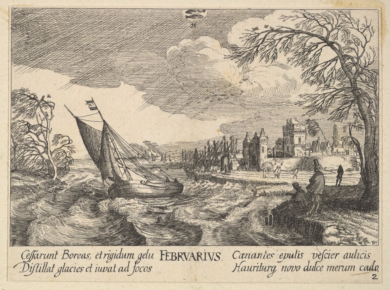 Febrero de Wenceslaus Hollar
