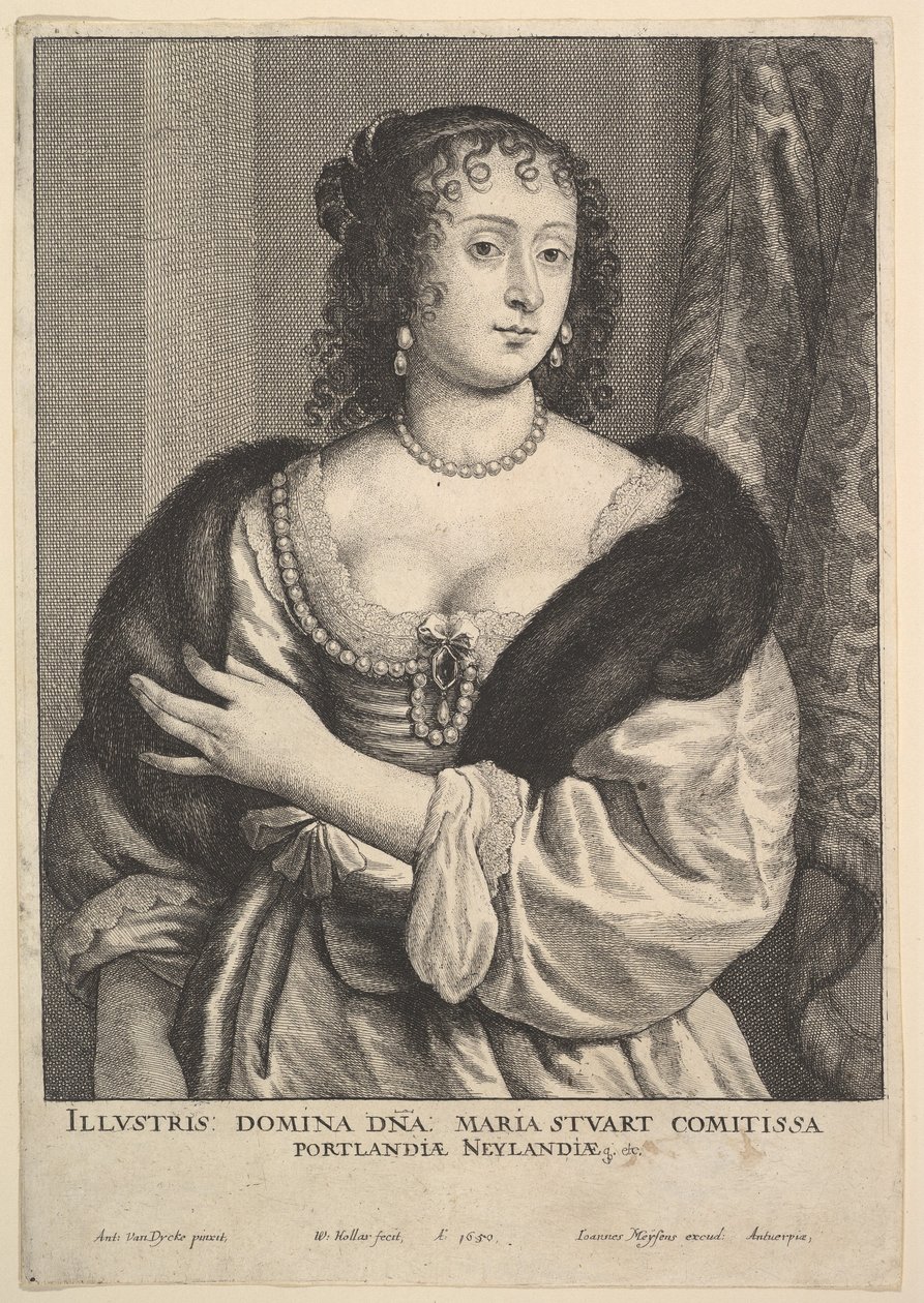 Frances Stuart, Condesa de Portland, 1650 de Wenceslaus Hollar