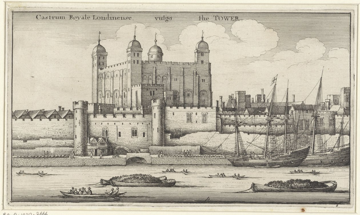 Vista de la Torre de Londres de Wenceslaus Hollar