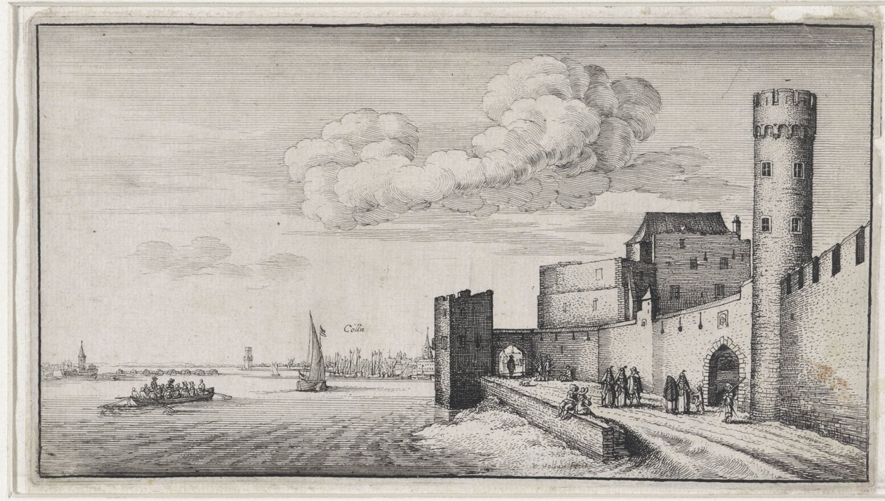 Vista de las murallas de Colonia de Wenceslaus Hollar
