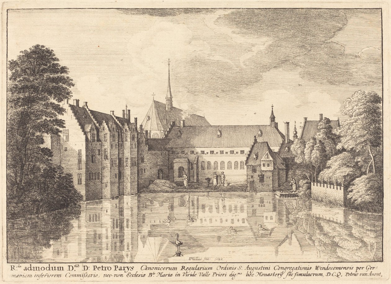 Abadía de Groenendael de Wenceslaus Hollar