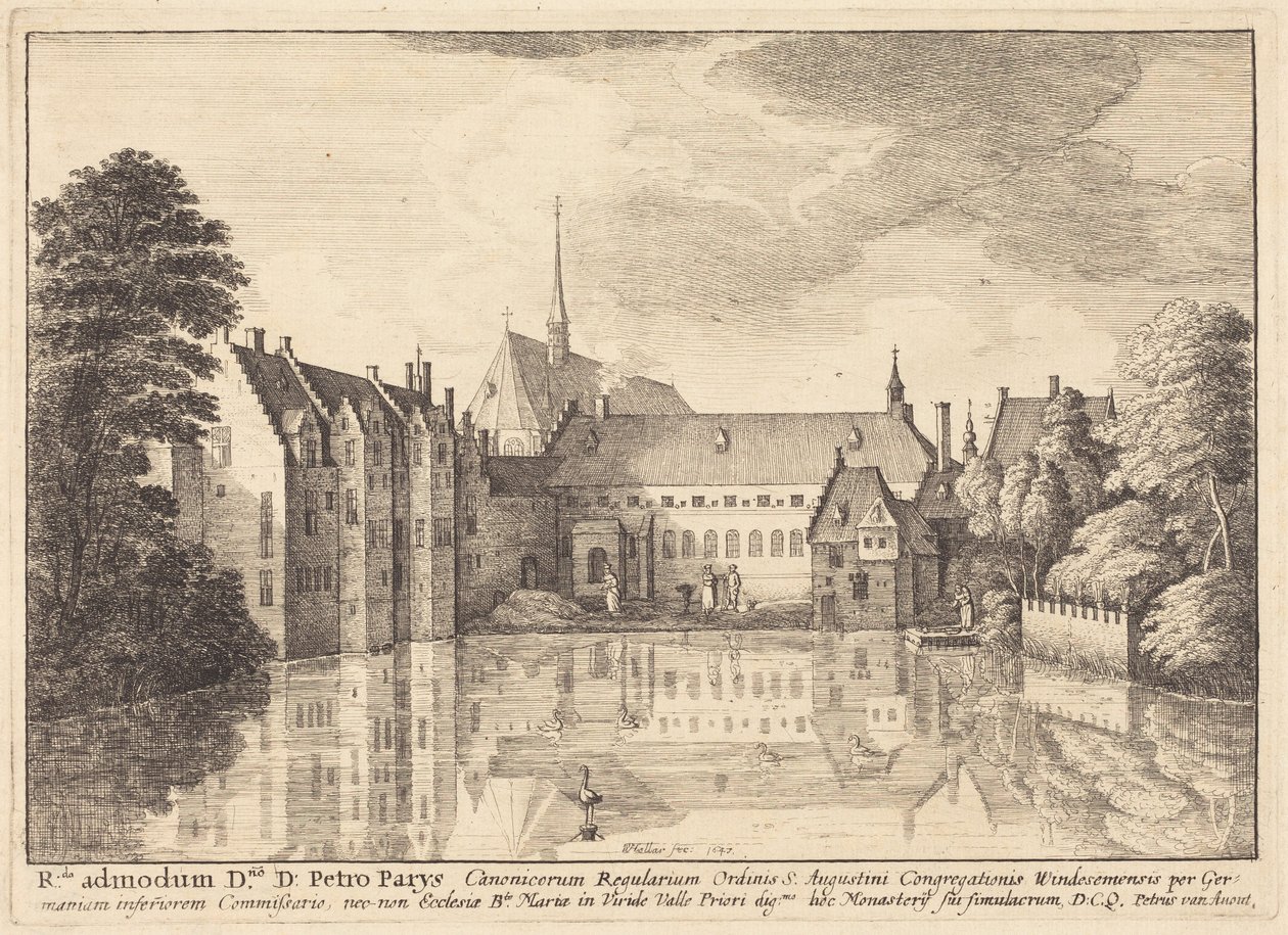 Abadía de Groenendael de Wenceslaus Hollar