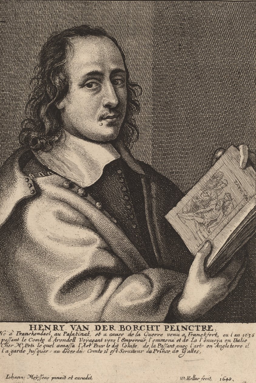 Henry van der Borcht, Pintor, 1648 de Wenceslaus Hollar
