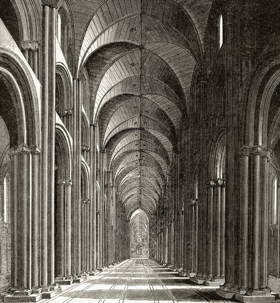 Interior de la nave de San Pablo, de 