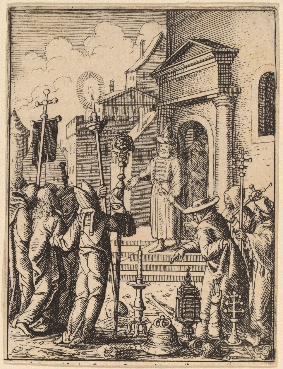 Jesús ante Pilato de Wenceslaus Hollar