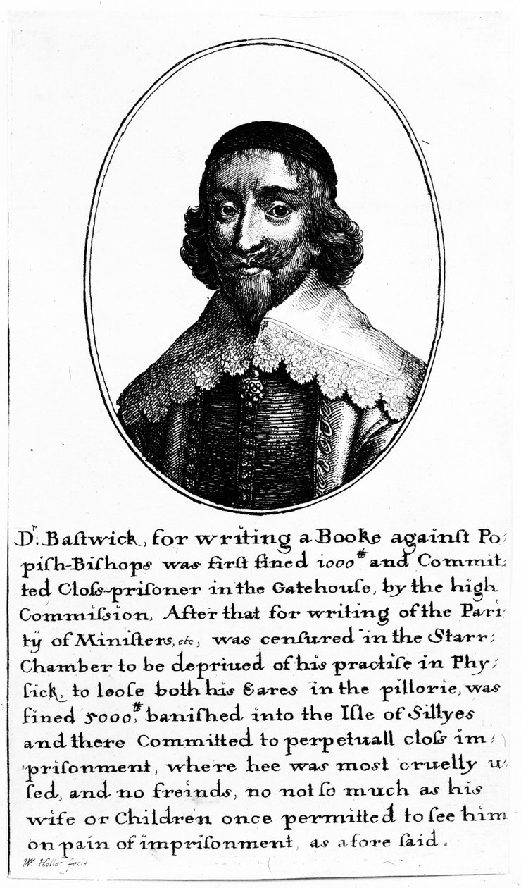John Bastwick de Wenceslaus Hollar