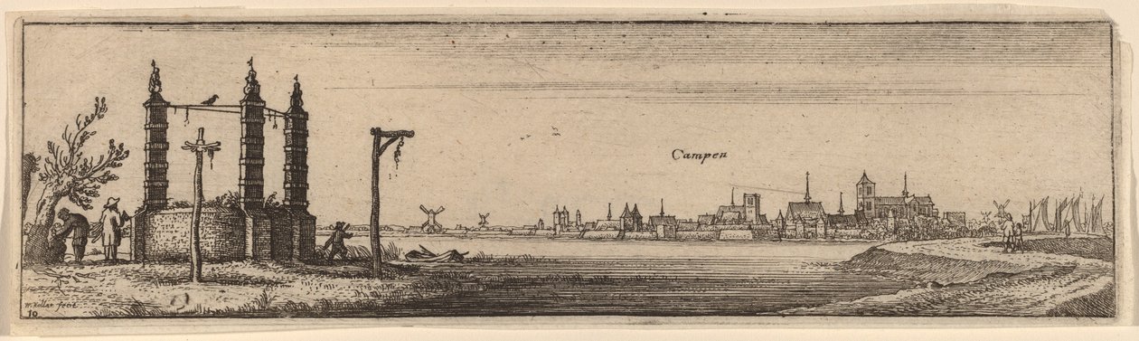 Kampen, c. 1632 de Wenceslaus Hollar