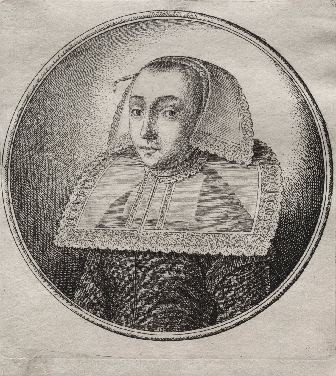 La esposa del comerciante de Hanan de Wenceslaus Hollar