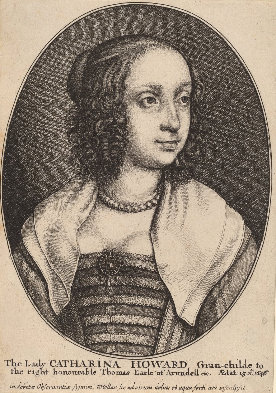 Lady Catherine Howard de Wenceslaus Hollar