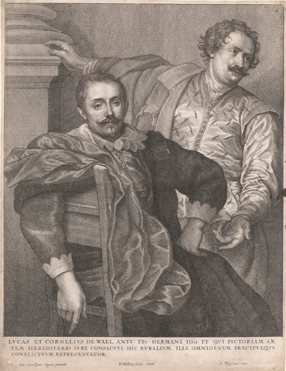 Lucas y Cornelio de Wael de Wenceslaus Hollar