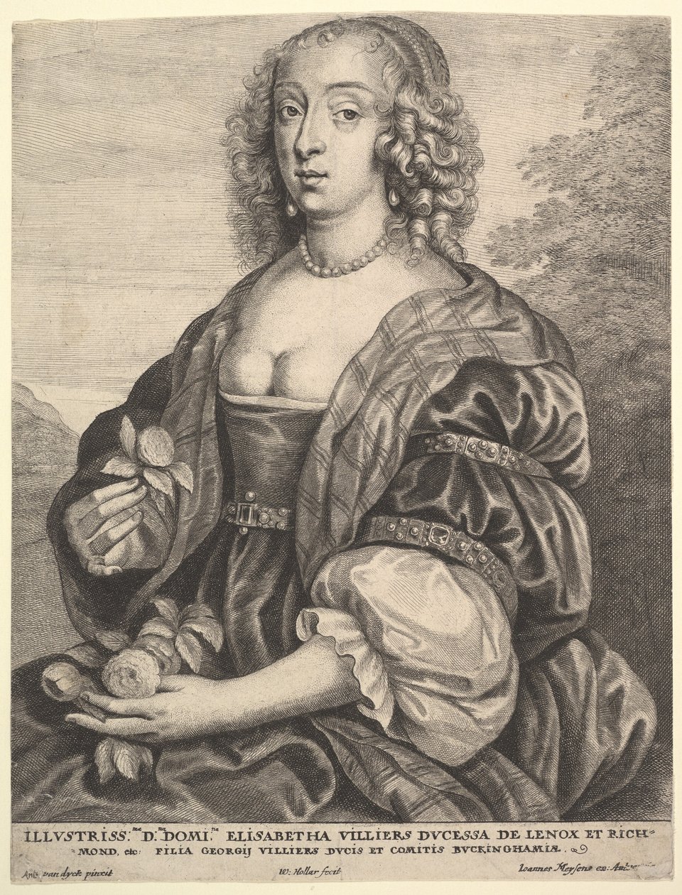 Mary Villiers, Duquesa de Lennox y Richmond, 1625-77 de Wenceslaus Hollar