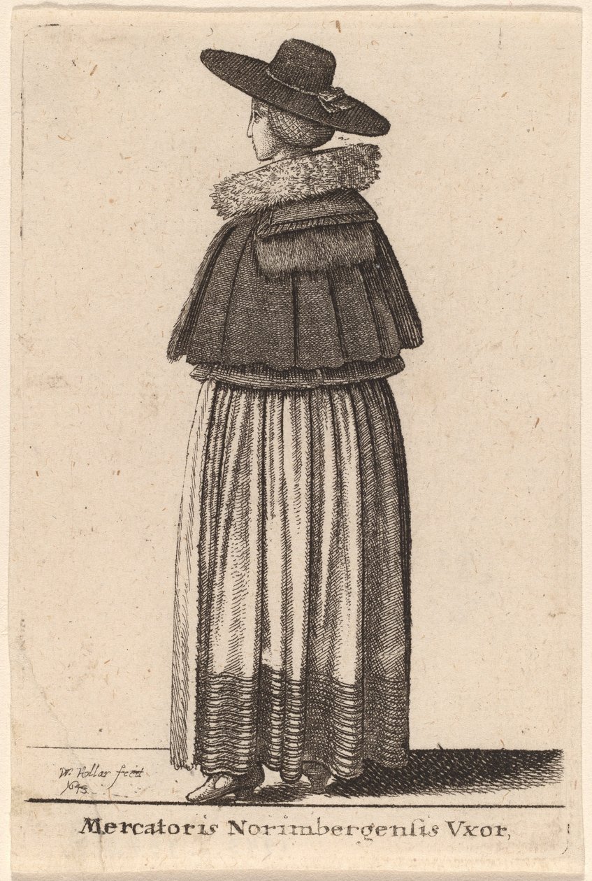 Mercatoris Norimbergensis Vxor de Wenceslaus Hollar