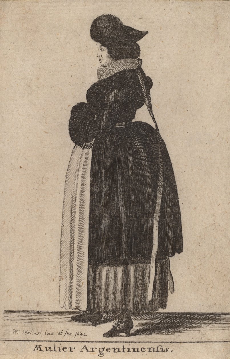 Mujer argentina de Wenceslaus Hollar