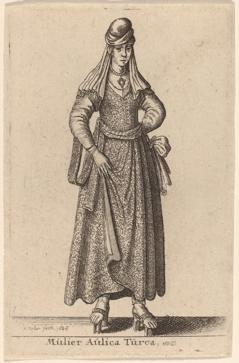 Mulier Aulica Turca de Wenceslaus Hollar