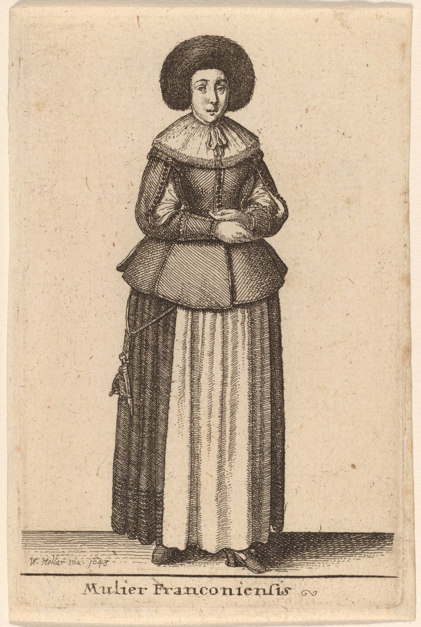 Mujer Franconiana de Wenceslaus Hollar
