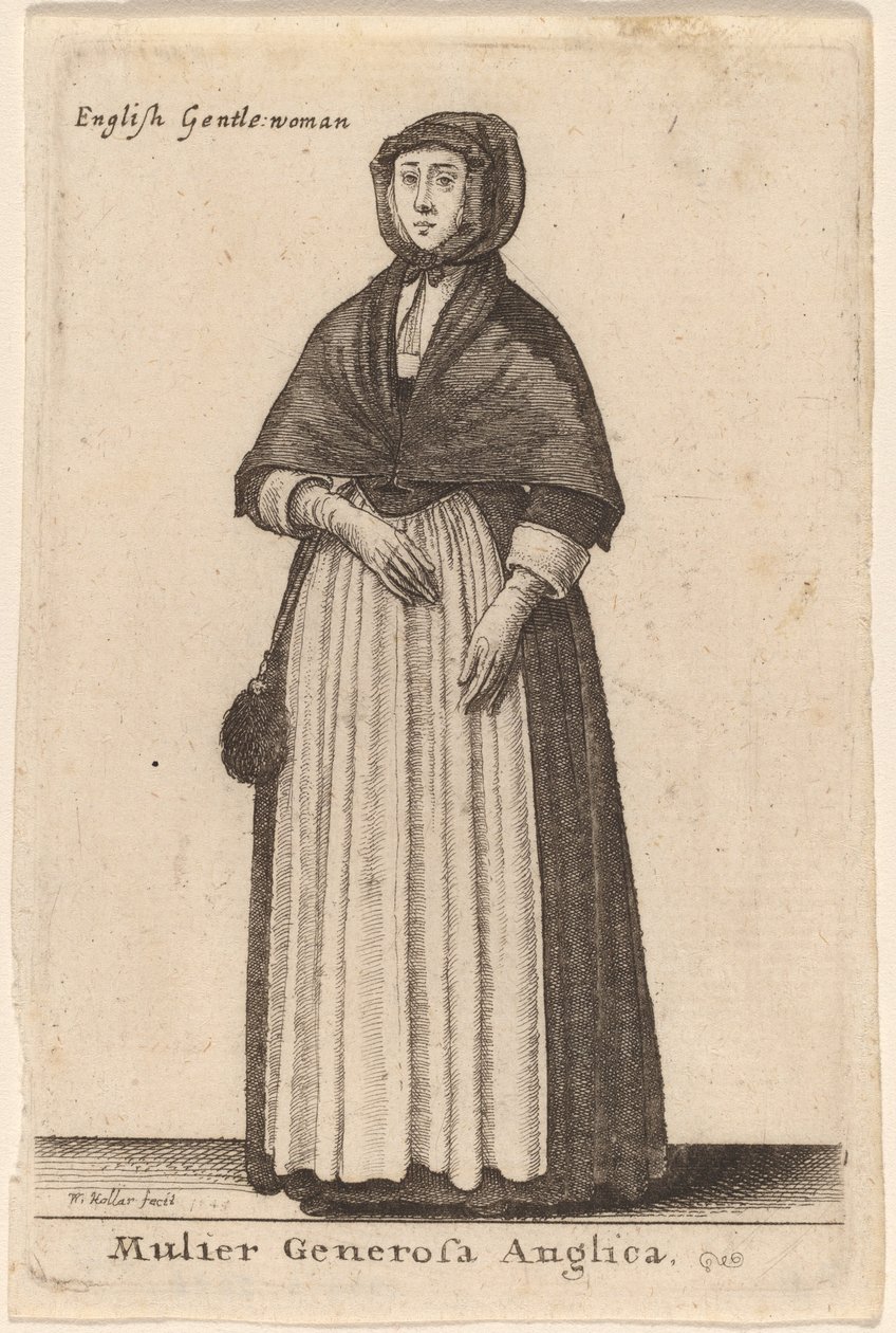 Mulier Generosa Anglica de Wenceslaus Hollar