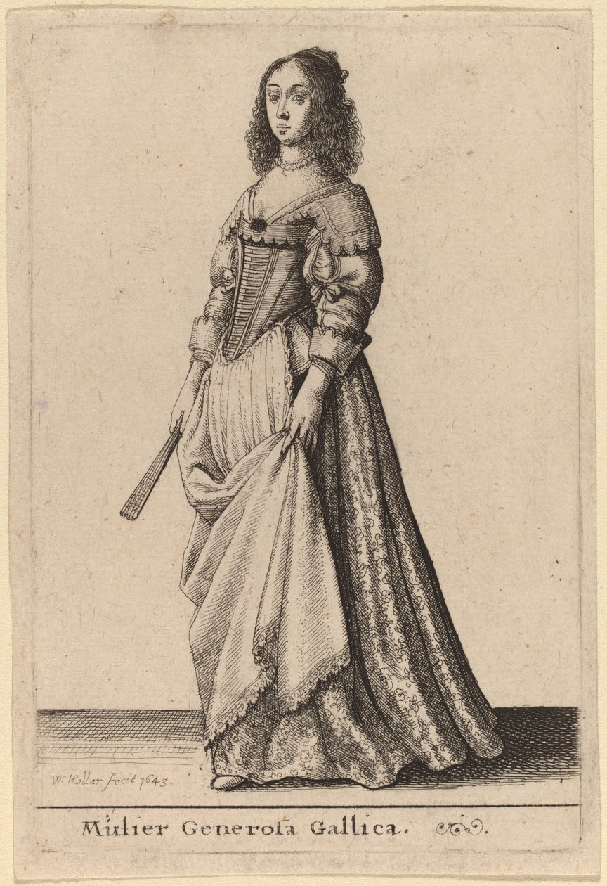 Mulier Generosa Gallica de Wenceslaus Hollar