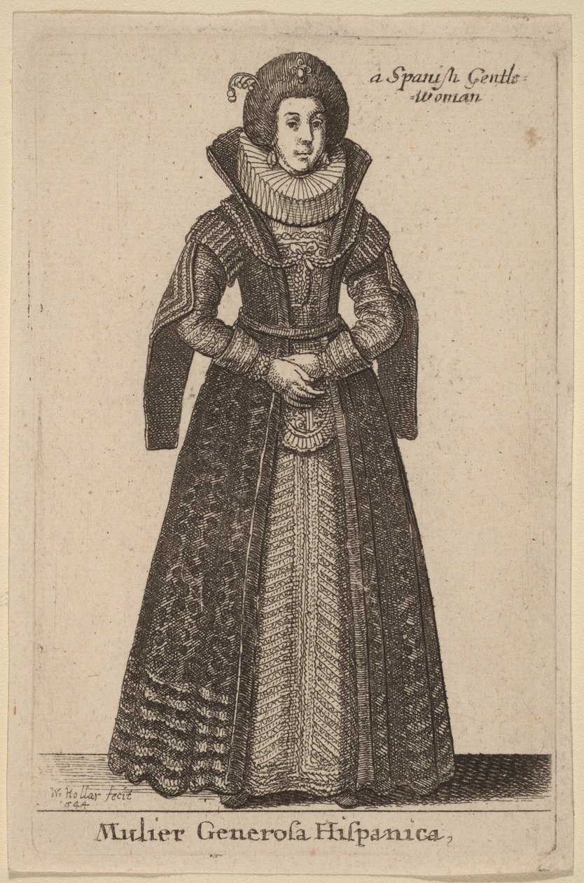 Dama española de Wenceslaus Hollar