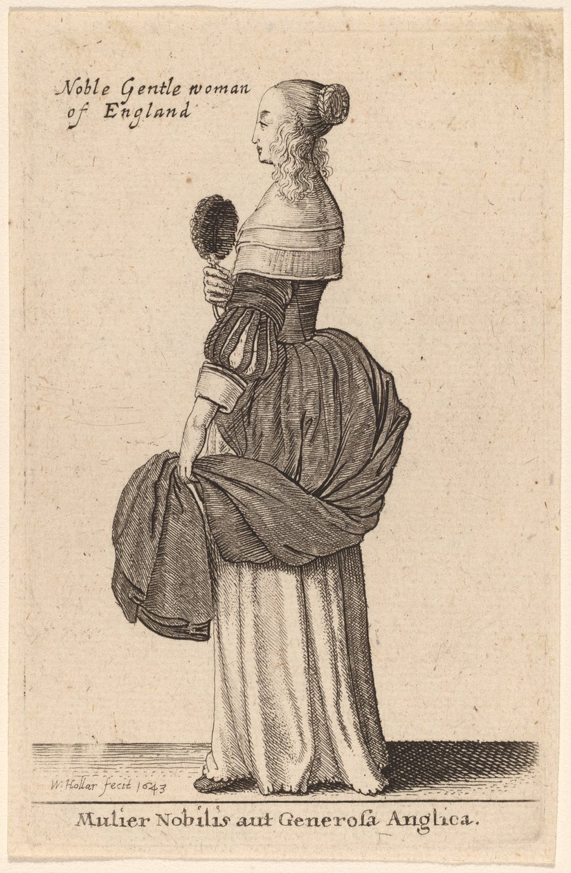 Mujer Noble o Generosa Inglesa de Wenceslaus Hollar