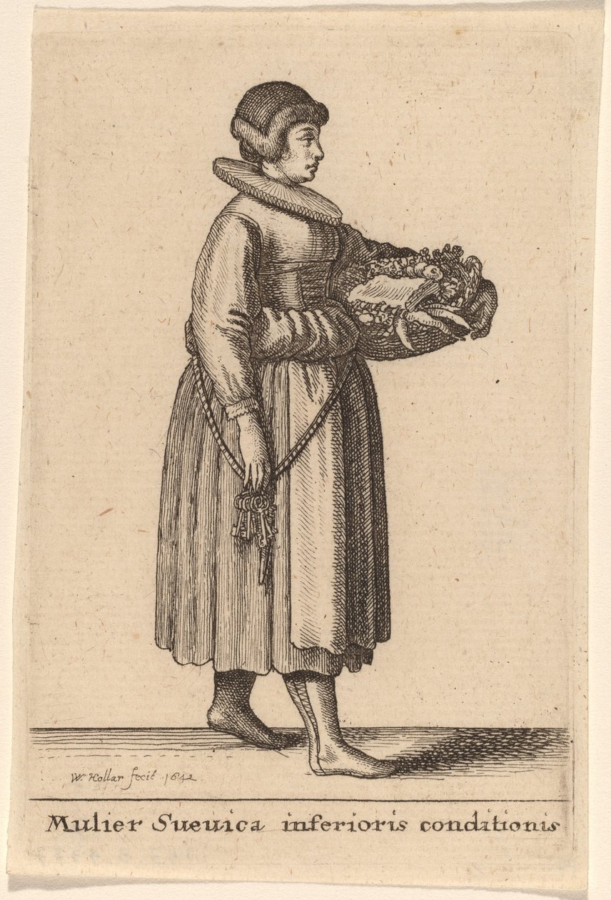 Mujer de Baja Suabia de Wenceslaus Hollar