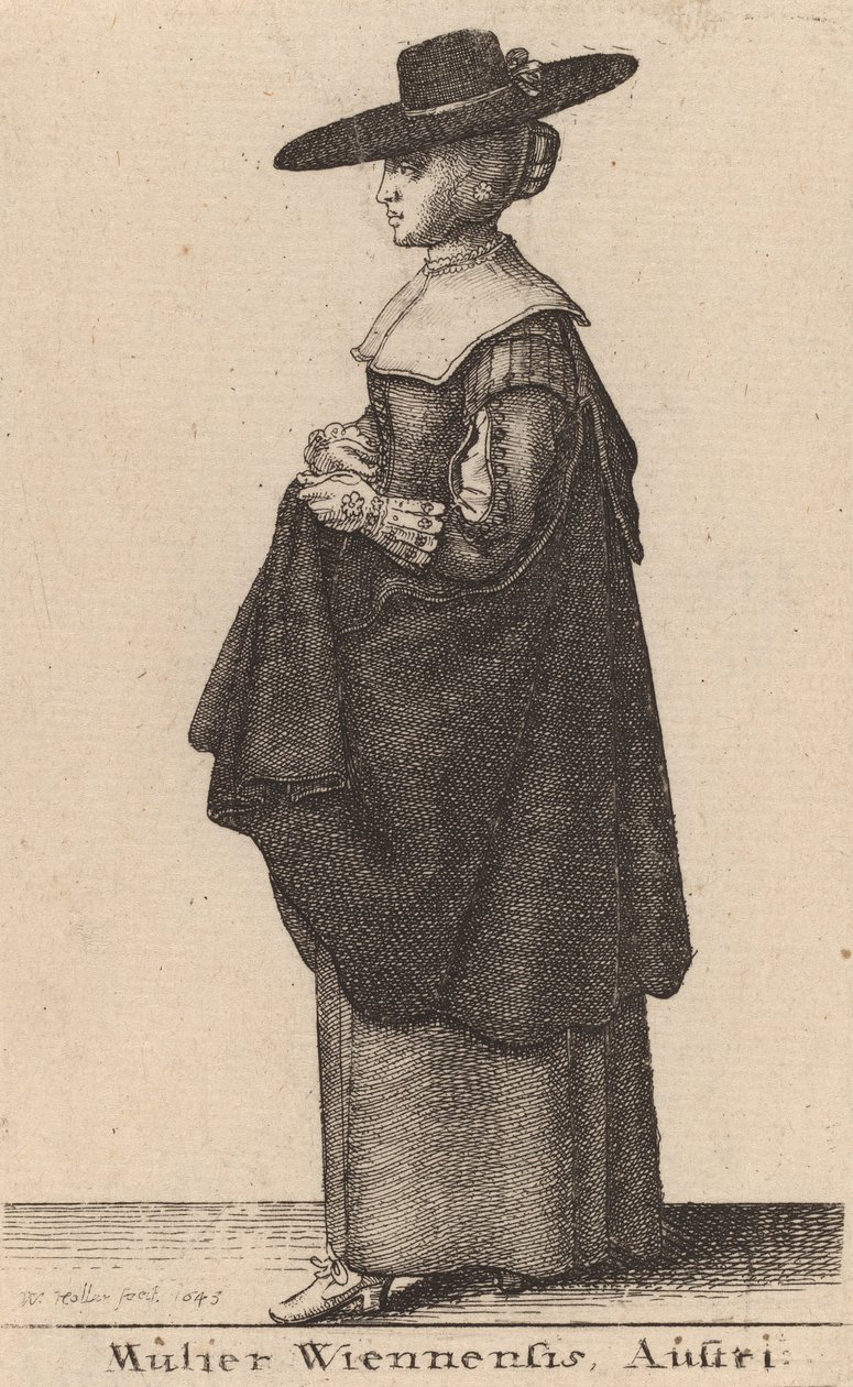 Mulier Wiennensis Austri de Wenceslaus Hollar