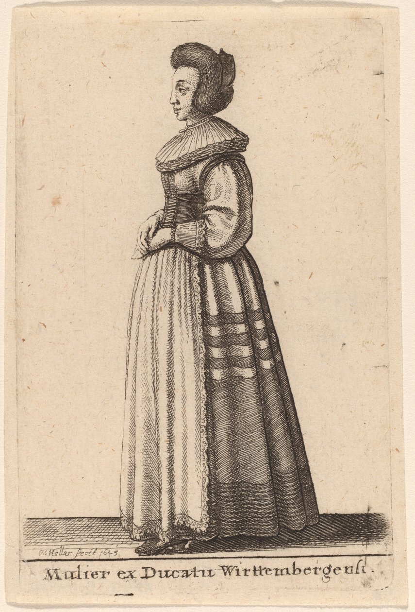 Mujer del Ducado de Wurtemberg de Wenceslaus Hollar