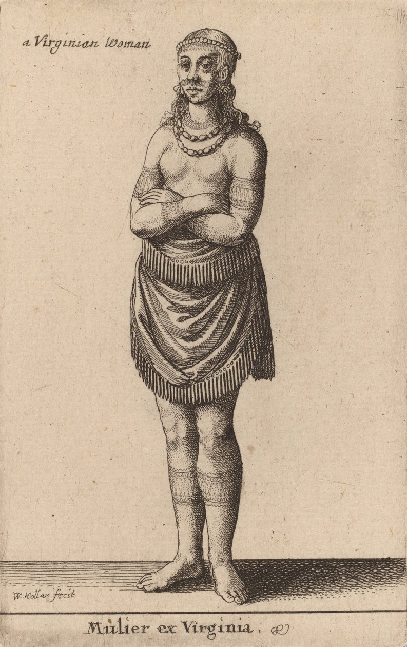 Mujer de Virginia de Wenceslaus Hollar