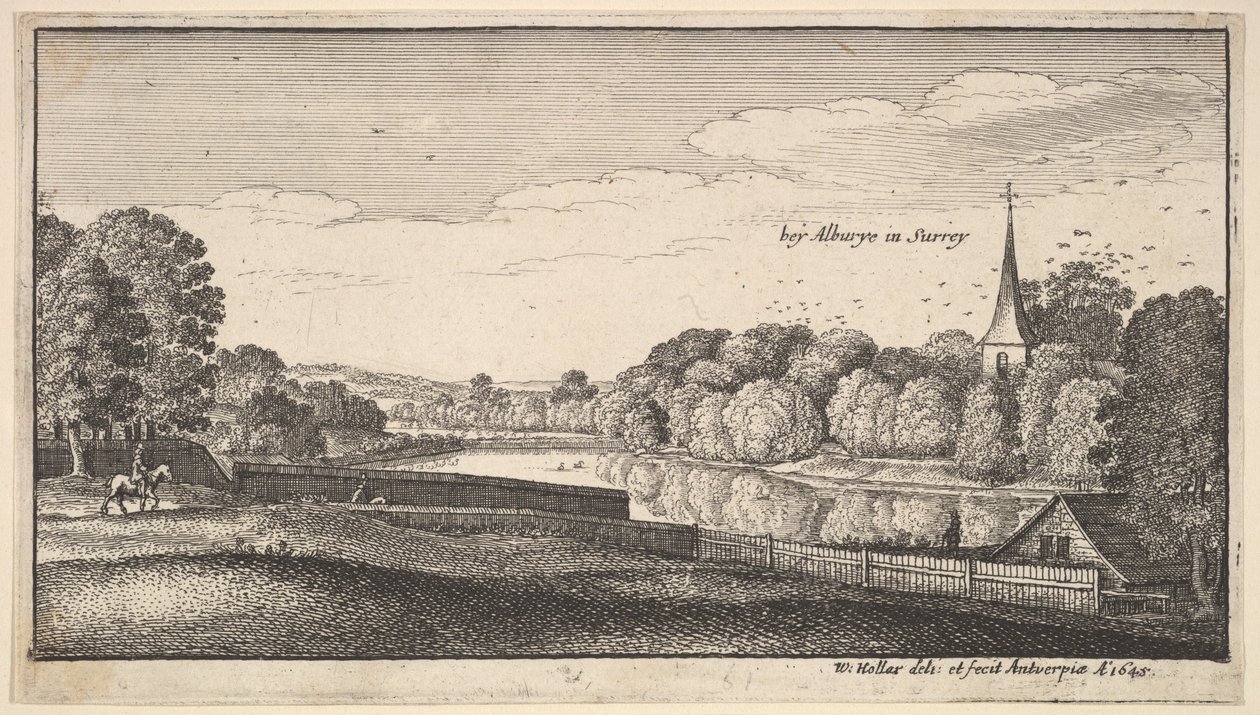 Cerca de Albury, 1645 de Wenceslaus Hollar