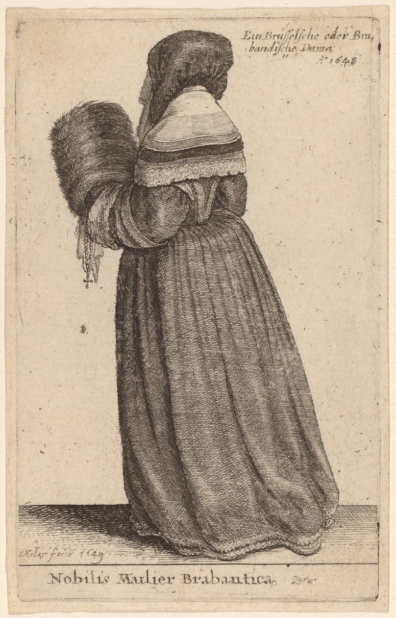 Nobilis Mulier Brabantica de Wenceslaus Hollar