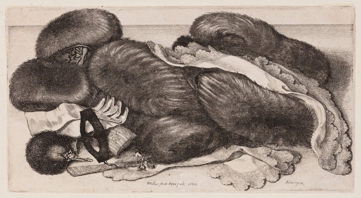 Colección de manguitos, guantes y bufandas de Wenceslaus Hollar