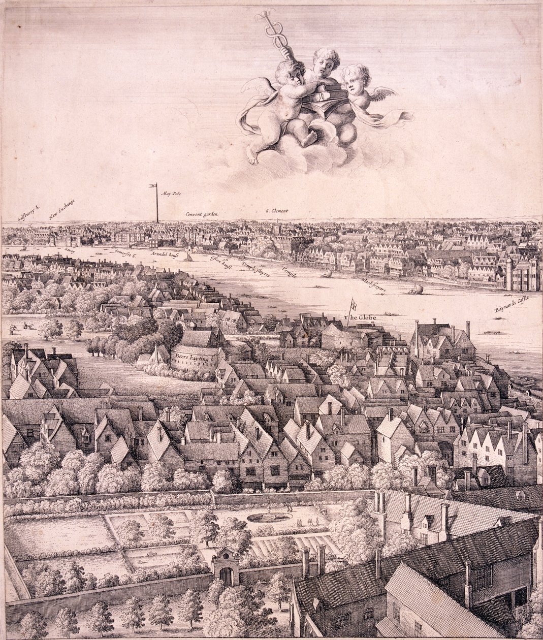 Vista panorámica de Londres de Wenceslaus Hollar