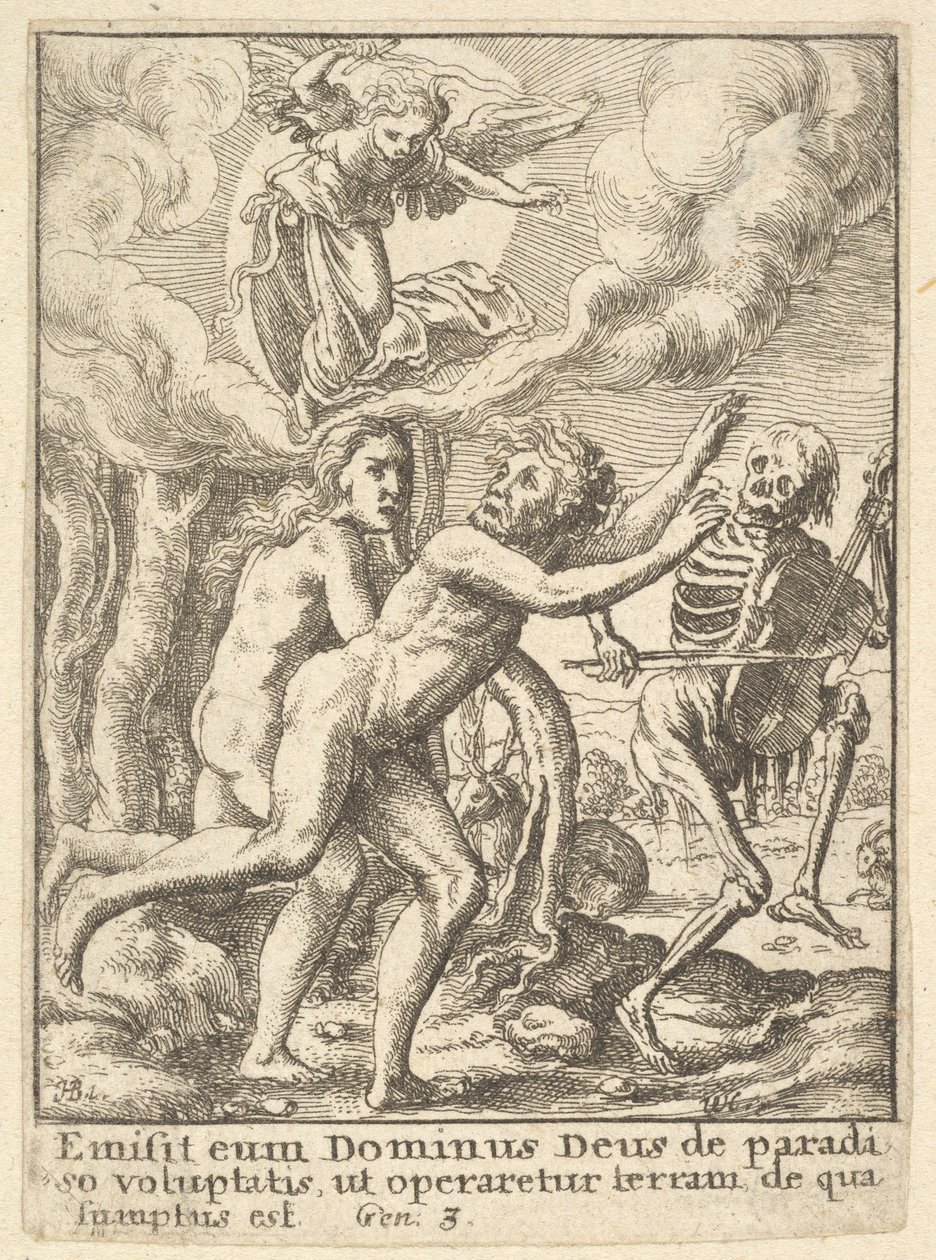 El Paraíso Perdido, del Baile de la Muerte, 1651 de Wenceslaus Hollar