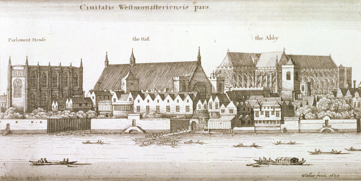 Parte de la ciudad de Westminster, 1647 de Wenceslaus Hollar
