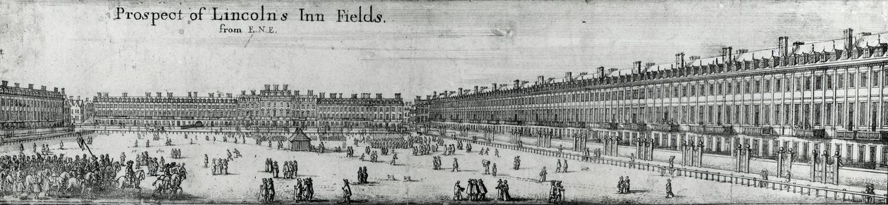 Perspectiva de Lincolns Inn Fields, c.1650 de Wenceslaus Hollar