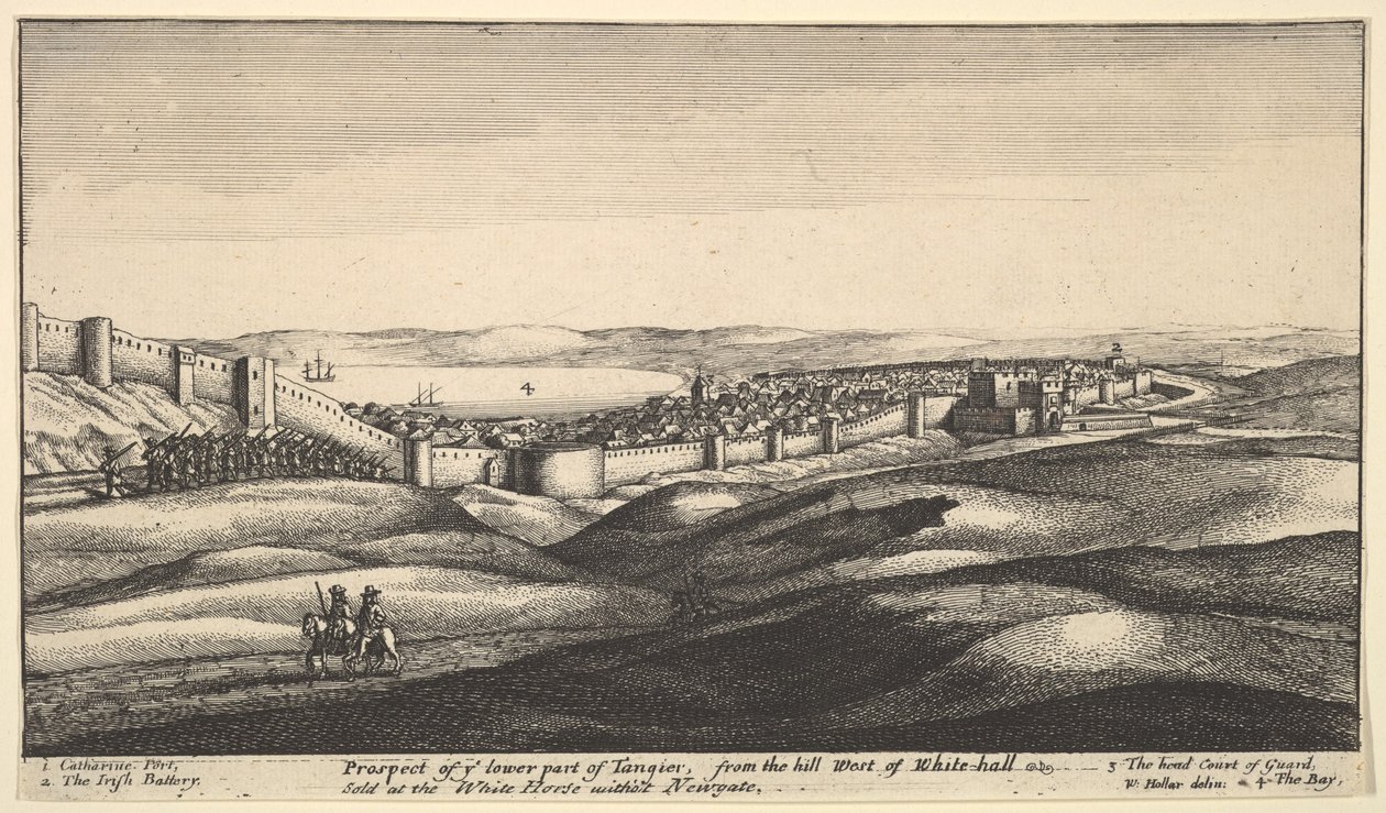 Vista de la Parte Inferior de Tánger, ca. 1670 de Wenceslaus Hollar