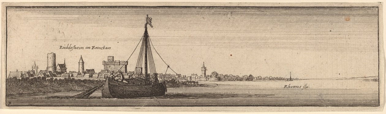 Rudesheim de Wenceslaus Hollar