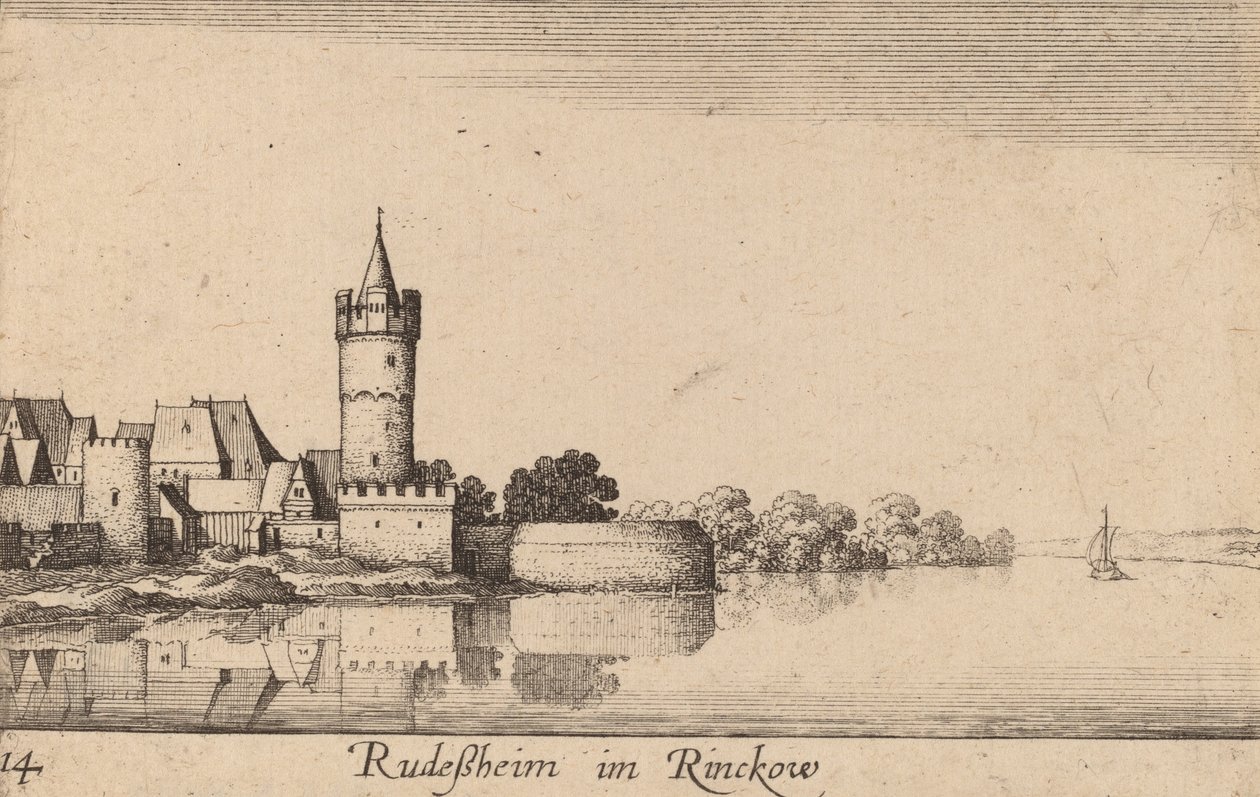 Rudesheim de Wenceslaus Hollar