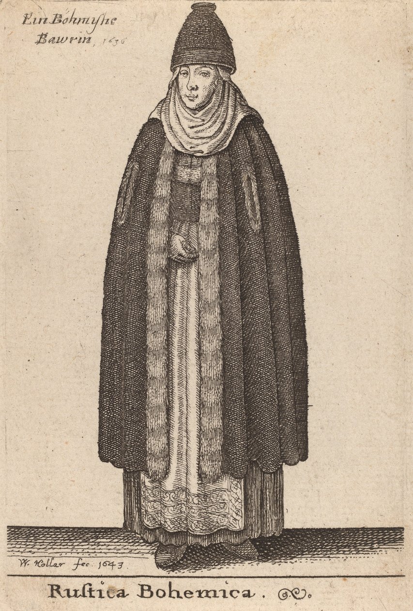 Rustica Bohemica, 1643 de Wenceslaus Hollar